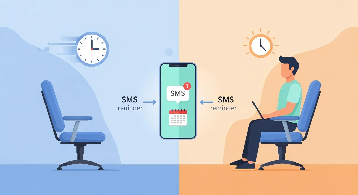 Automated SMS reminders illustration