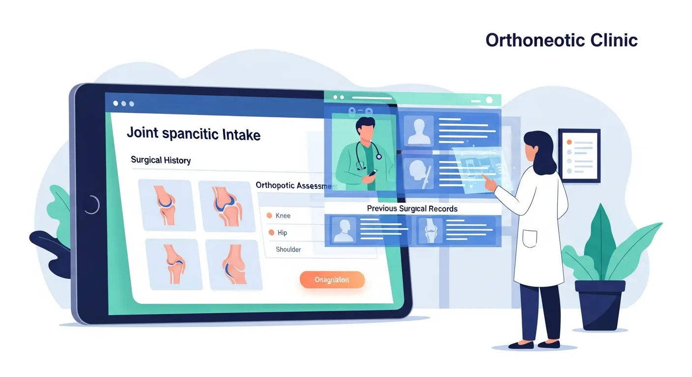 Orthopedic consultation form illustration