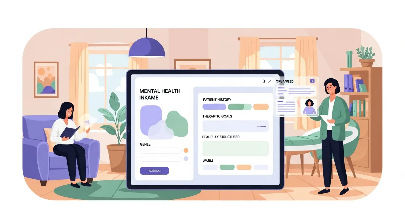 Therapy intake form illustration